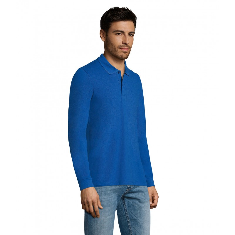 Sol's - Polo piqué manches longues homme PERFECT LSL MEN - Royal