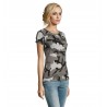 Sol's - Tee-shirt femme col rond CAMO WOMEN - Camo Gris