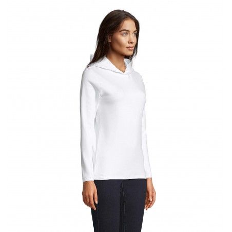 Neoblu - Tee-shirt avec capuche femme LOUIS WOMEN - Blanc Optique