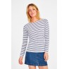 Sol's - Tee-shirt femme manches longues rayé MARINE WOMEN