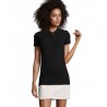 Sol's - Polo coton élasthanne femme PHOENIX WOMEN - Noir