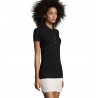 Sol's - Polo coton élasthanne femme PHOENIX WOMEN - Noir