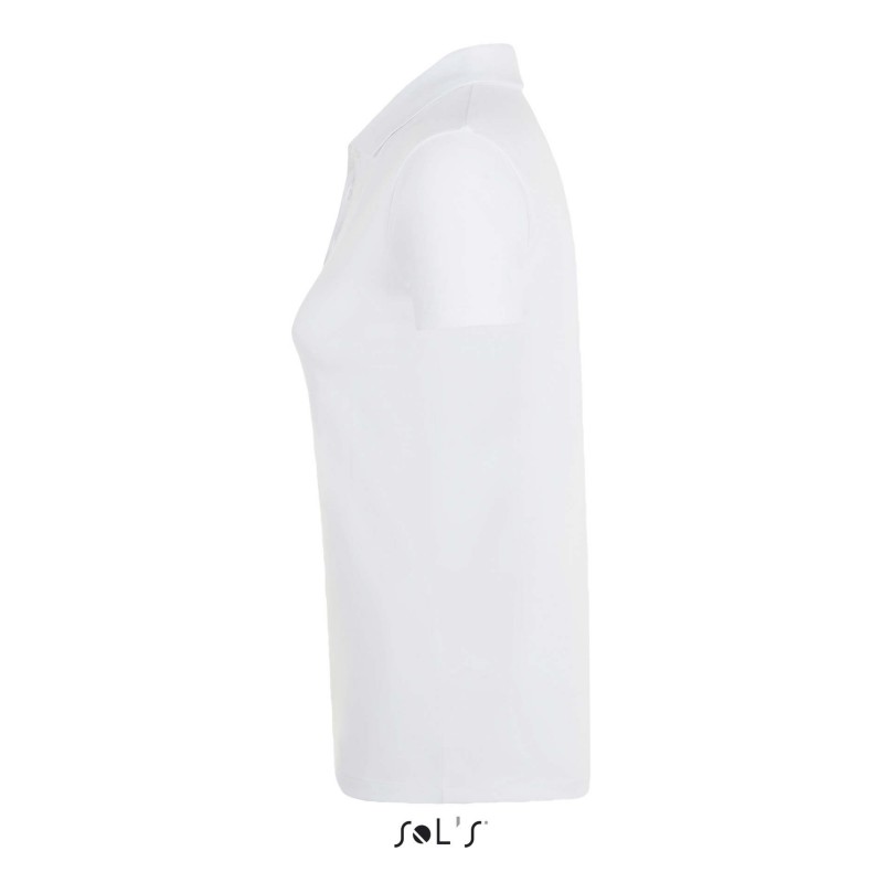 Sol's - Polo coton élasthanne femme PHOENIX WOMEN - Blanc