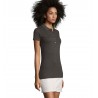 Sol's - Polo coton élasthanne femme PHOENIX WOMEN - Anthracite Chiné