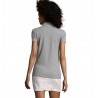 Sol's - Polo coton élasthanne femme PHOENIX WOMEN - Gris Chiné