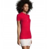 Sol's - Polo coton élasthanne femme PHOENIX WOMEN - Rouge