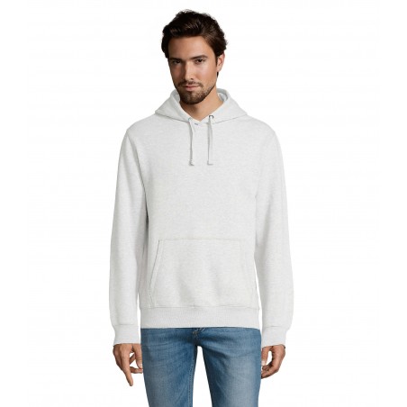 Sol's - Sweat-shirt homme à capuche SPENCER - Blanc Chiné
