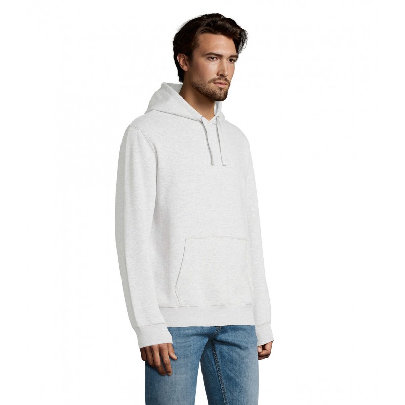Sol's - Sweat-shirt homme à capuche SPENCER - Blanc Chiné