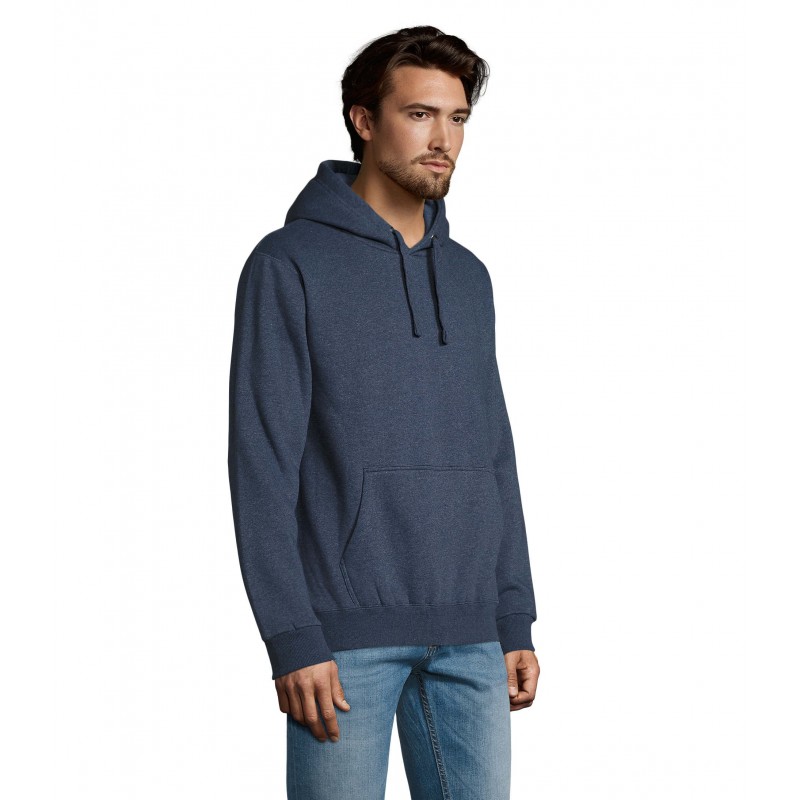 Sol's - Sweat-shirt homme à capuche SPENCER - Denim Chiné