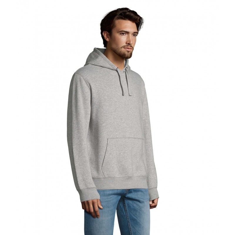 Sol's - Sweat-shirt homme à capuche SPENCER - Gris Chiné