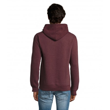 Sol's - Sweat-shirt homme à capuche SPENCER - Oxblood Chiné