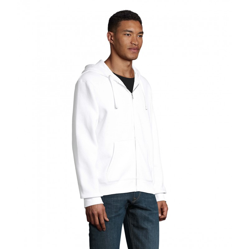 Sol's - Veste zippée homme à capuche SPIKE MEN - Blanc