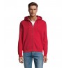 Sol's - Veste zippée homme à capuche SPIKE MEN - Rouge