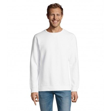 Sol's - Sweat-shirt homme col rond SULLY - Blanc