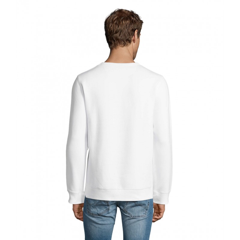 Sol's - Sweat-shirt homme col rond SULLY - Blanc