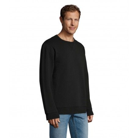 Sol's - Sweat-shirt homme col rond SULLY - Noir