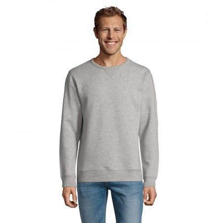 Sol's - Sweat-shirt homme col rond SULLY - Gris Chiné