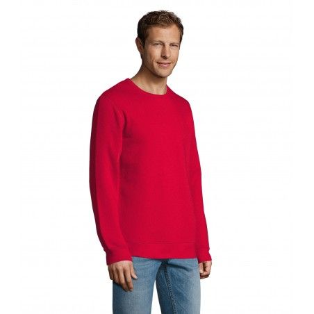 Sol's - Sweat-shirt homme col rond SULLY - Rouge