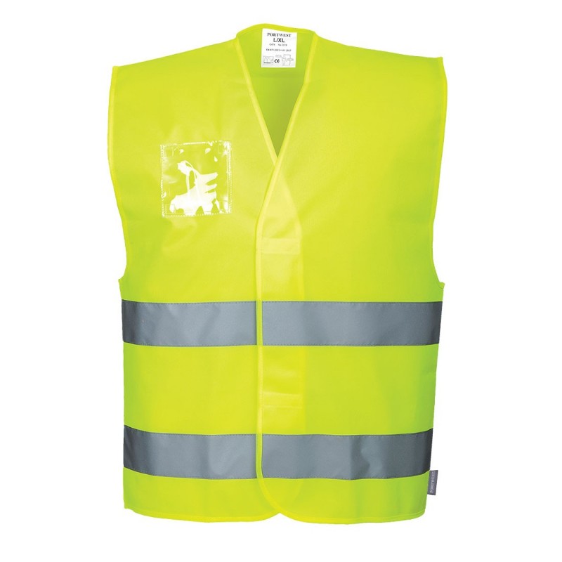 Portwest - Gilet HV avec porte-badge double entrée - C475