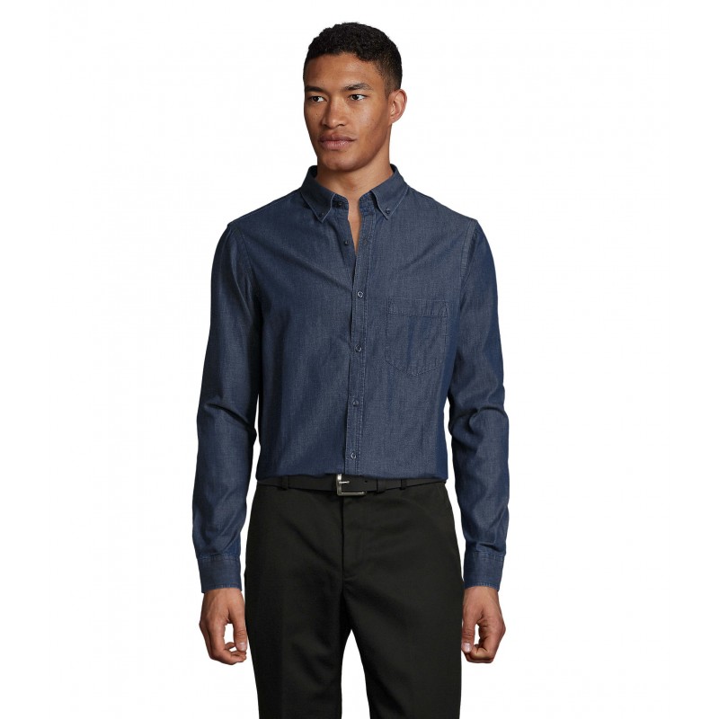 Sol's - Chemise homme en denim BARRY MEN - Brut Denim