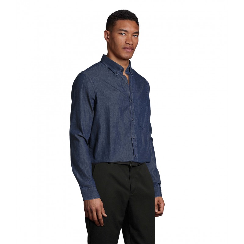 Sol's - Chemise homme en denim BARRY MEN - Brut Denim