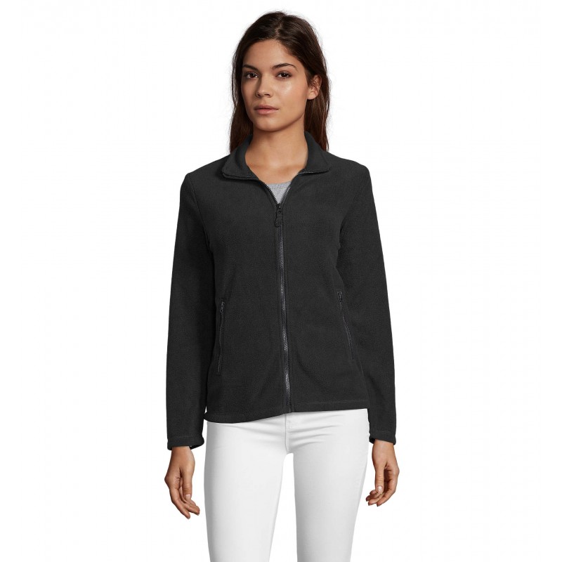 Sol's - Veste polaire femme zippée NORMAN WOMEN - Noir