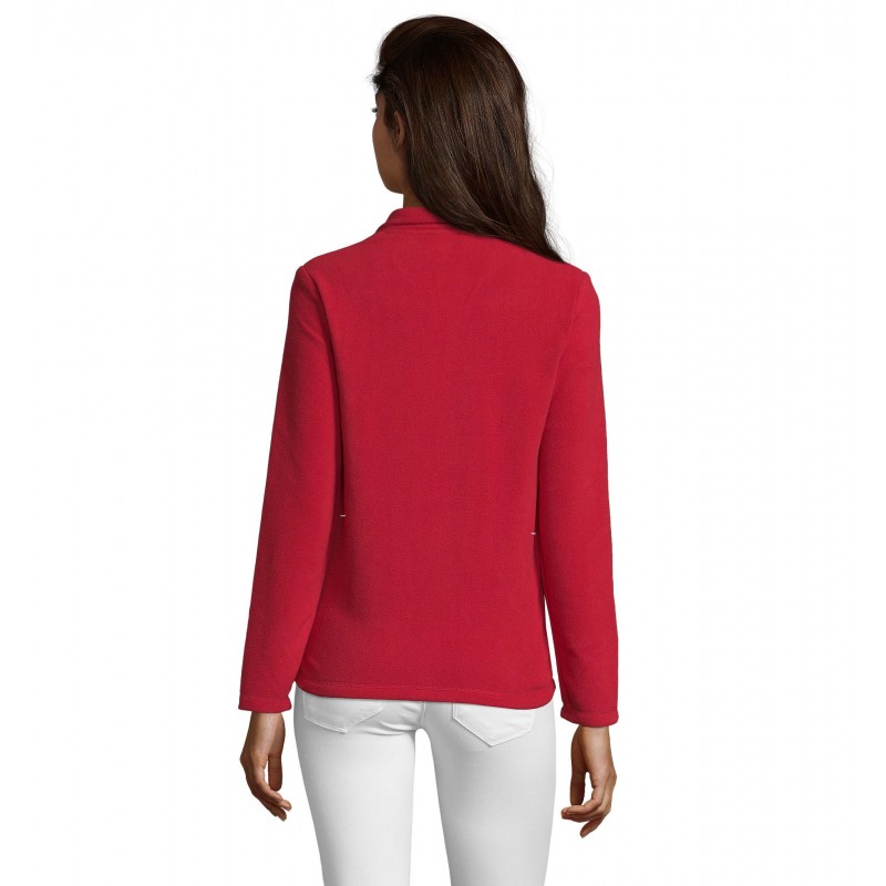 Sol's - Veste polaire femme zippée NORMAN WOMEN - Rouge