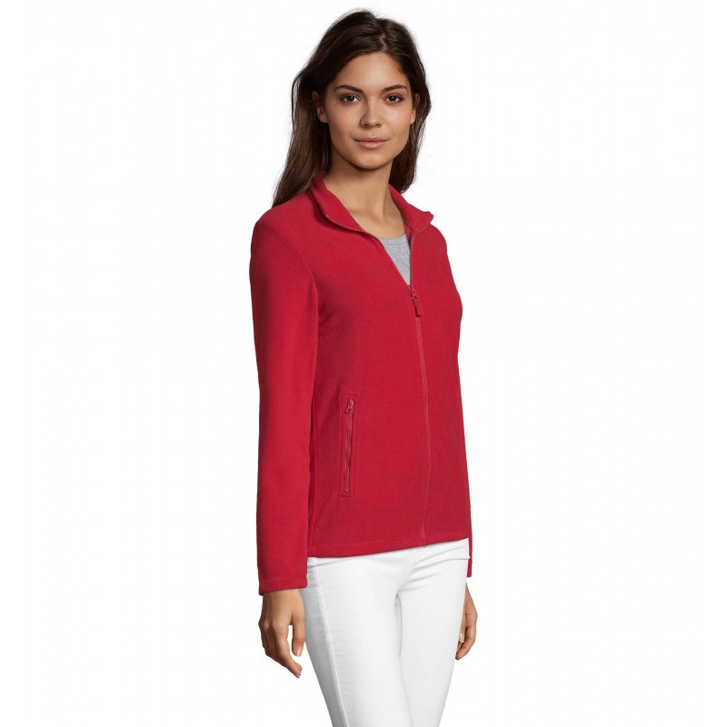 Sol's - Veste polaire femme zippée NORMAN WOMEN - Rouge