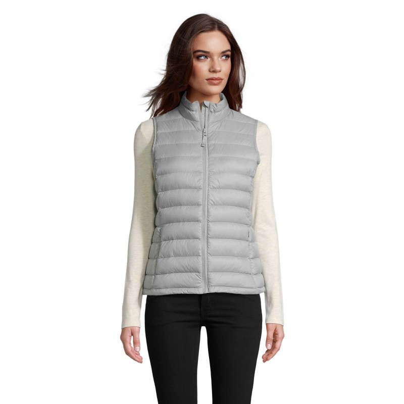 Sol's - Doudoune ultra light sans manches femme WILSON BW WOMEN - Gris Métal