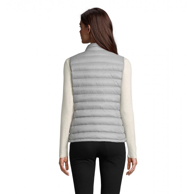Sol's - Doudoune ultra light sans manches femme WILSON BW WOMEN - Gris Métal