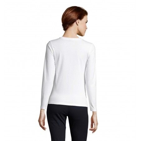 Sol's - Tee-shirt femme manches longues IMPERIAL LSL WOMEN - Blanc