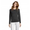 Sol's - Tee-shirt femme manches longues IMPERIAL LSL WOMEN - Anthracite Chiné
