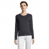 Sol's - Tee-shirt femme manches longues IMPERIAL LSL WOMEN - Gris Souris