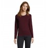 Sol's - Tee-shirt femme manches longues IMPERIAL LSL WOMEN - Oxblood