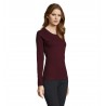 Sol's - Tee-shirt femme manches longues IMPERIAL LSL WOMEN - Oxblood