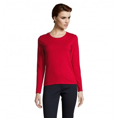 Sol's - Tee-shirt femme manches longues IMPERIAL LSL WOMEN - Rouge