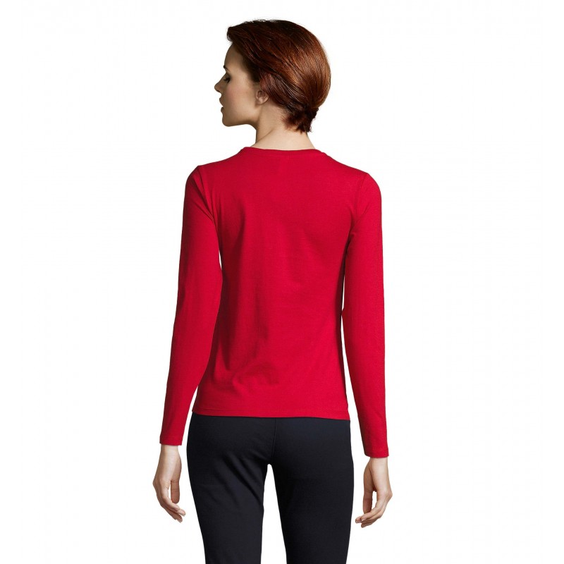 Sol's - Tee-shirt femme manches longues IMPERIAL LSL WOMEN - Rouge