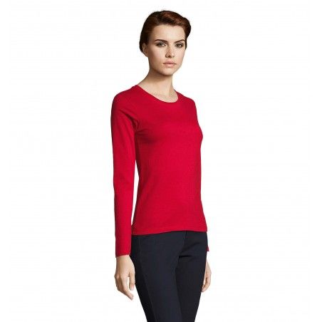 Sol's - Tee-shirt femme manches longues IMPERIAL LSL WOMEN - Rouge