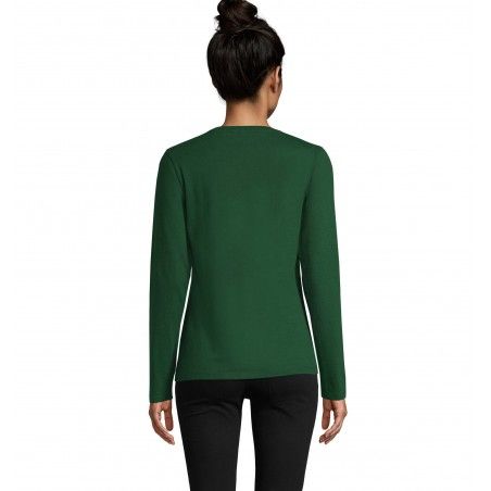 Sol's - Tee-shirt femme manches longues IMPERIAL LSL WOMEN - Vert Bouteille