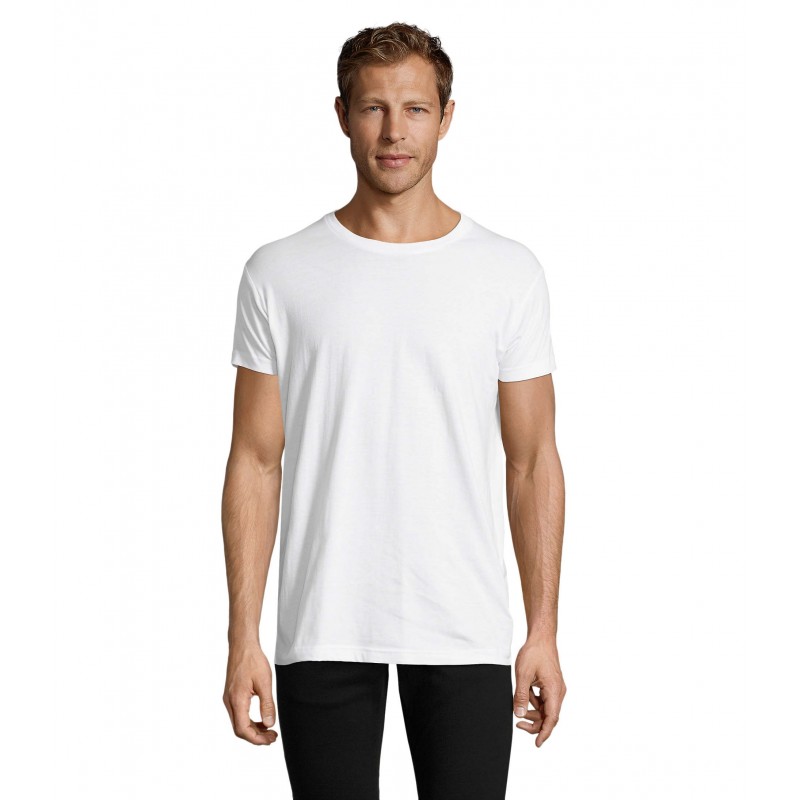 Sol's - Tee-shirt homme col rond ajusté REGENT FIT - Blanc