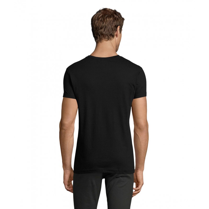 Sol's - Tee-shirt homme col rond ajusté REGENT FIT - Noir Profond