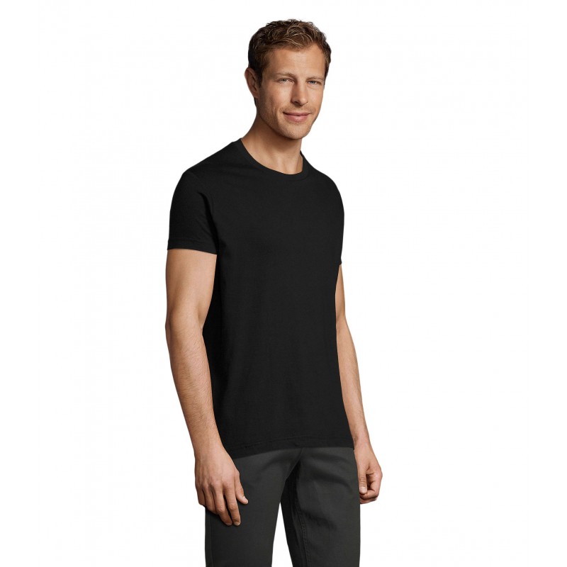 Sol's - Tee-shirt homme col rond ajusté REGENT FIT - Noir Profond