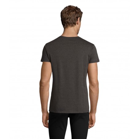 Sol's - Tee-shirt homme col rond ajusté REGENT FIT - Anthracite Chiné