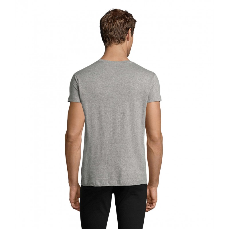 Sol's - Tee-shirt homme col rond ajusté REGENT FIT - Gris Chiné