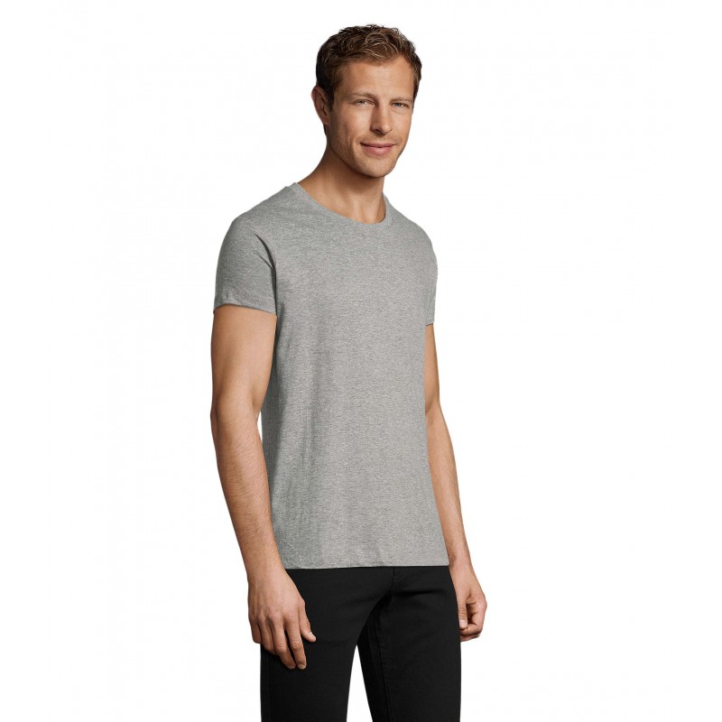 Sol's - Tee-shirt homme col rond ajusté REGENT FIT - Gris Chiné