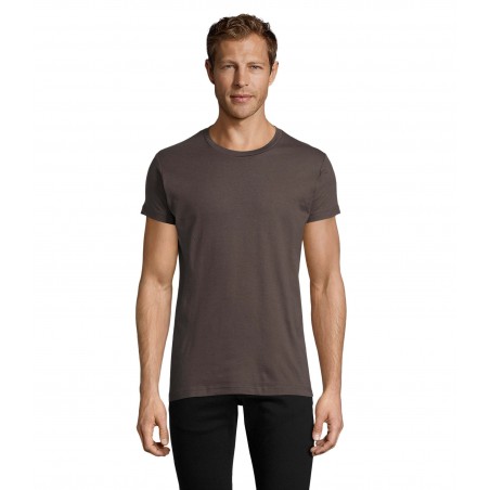 Sol's - Tee-shirt homme col rond ajusté REGENT FIT - Gris Foncé