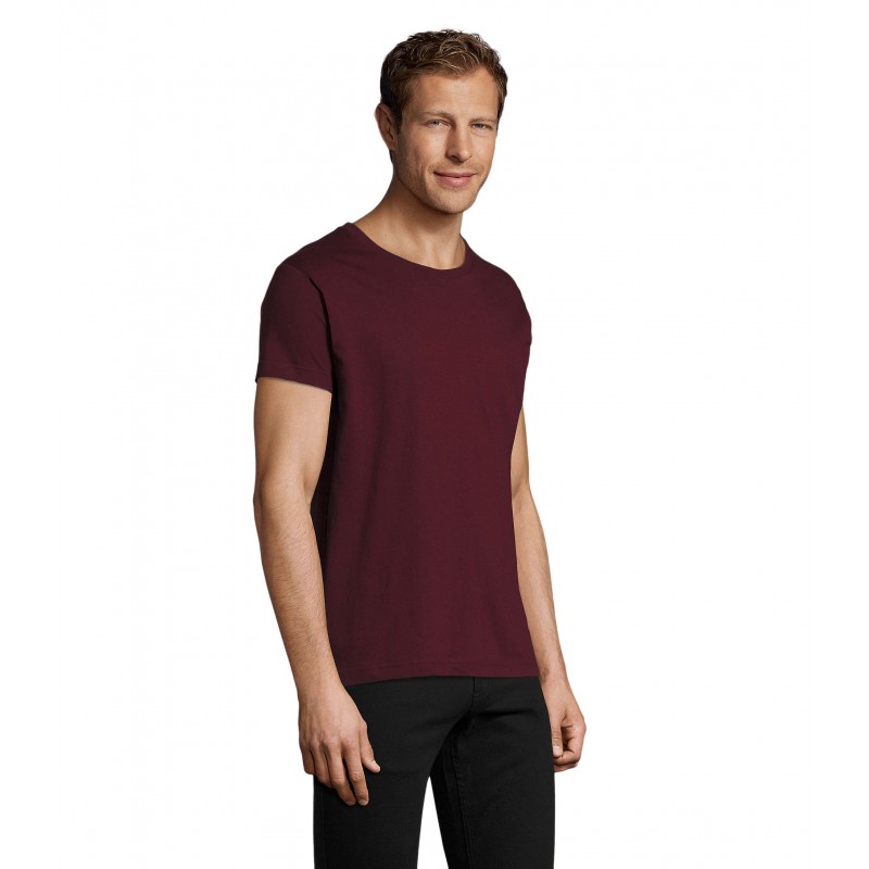 Sol's - Tee-shirt homme col rond ajusté REGENT FIT - Oxblood