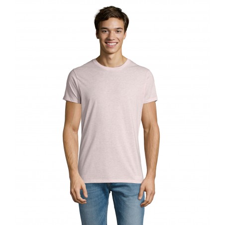 Sol's - Tee-shirt homme col rond ajusté REGENT FIT - Rose Chiné