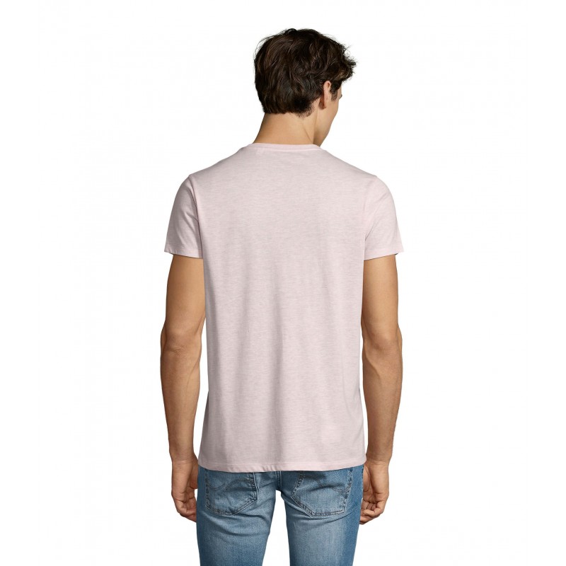 Sol's - Tee-shirt homme col rond ajusté REGENT FIT - Rose Chiné