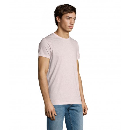 Sol's - Tee-shirt homme col rond ajusté REGENT FIT - Rose Chiné